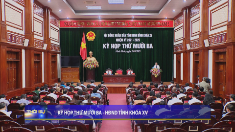 Kỳ họp thứ mười ba - HĐND tỉnh kh&oacute;a XV