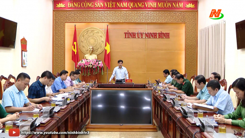 Thường trực Tỉnh ủy triển khai c&ocirc;ng t&aacute;c d&acirc;n vận qu&yacute; IV