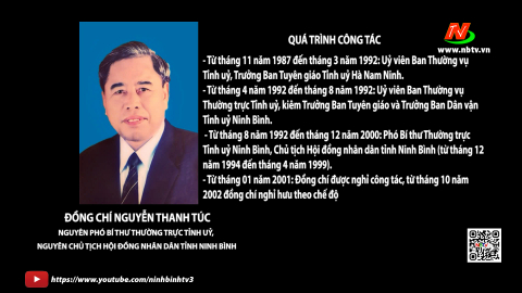 Tin buồn: Đồng ch&iacute; Nguyễn Thanh T&uacute;c, nguy&ecirc;n Ph&oacute; B&iacute; thư Thường trực Tỉnh uỷ, nguy&ecirc;n Chủ tịch HĐND tỉnh Ninh B&igrave;nh từ trần