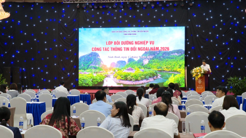 Bồi dưỡng nghiệp vụ c&ocirc;ng t&aacute;c Th&ocirc;ng tin đối ngoại năm 2026