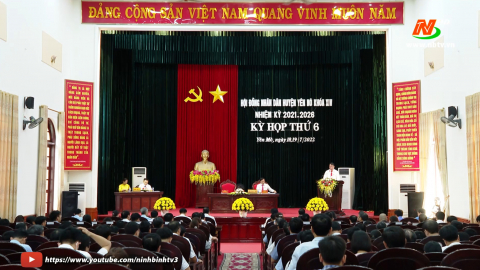 Kỳ họp thứ 6, HĐND huyện Y&ecirc;n M&ocirc; kh&oacute;a XIV