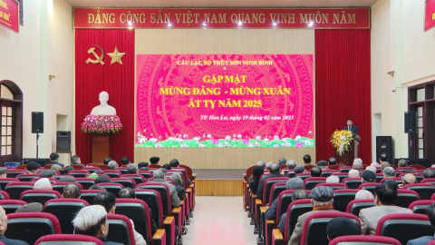 C&acirc;u lạc bộ Th&uacute;y Sơn gặp mặt mừng Đảng, mừng Xu&acirc;n Ất Tỵ 2025