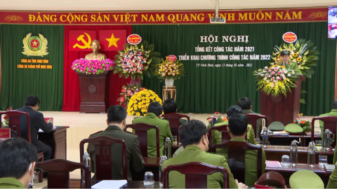 C&ocirc;ng an Th&agrave;nh phố Ninh B&igrave;nh triển khai nhiệm vụ năm 2022