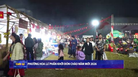 Phường Hoa Lư phấn khởi đ&oacute;n ch&agrave;o năm mới 2026