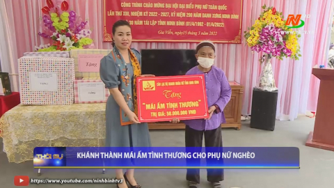 Kh&aacute;nh th&agrave;nh m&aacute;i ấm t&igrave;nh thương cho phụ nữ ngh&egrave;o