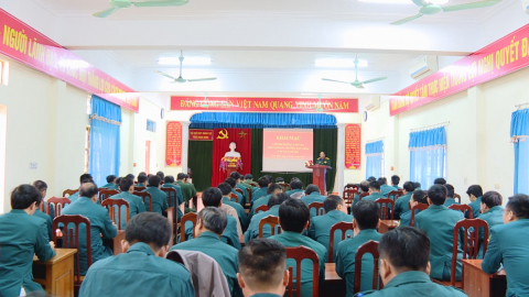 Bồi dưỡng chuy&ecirc;n m&ocirc;n nghiệp vụ cho Chỉ huy trưởng Ban CHQS cấp x&atilde;