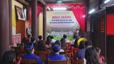 Kim Sơn khai giảng lớp bồi dưỡng nghệ thuật Ca tr&ugrave;