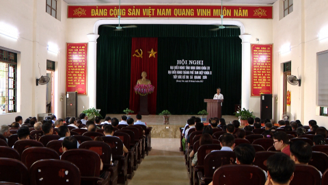 Đại biểu HĐND tỉnh tiếp x&uacute;c cử tri th&agrave;nh phố Tam Điệp