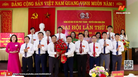 Đại hội Đảng bộ B&aacute;o v&agrave; Đ&agrave;i Ph&aacute;t thanh-Truyền h&igrave;nh Ninh B&igrave;nh lần thứ I, nhiệm kỳ 2025-2030
