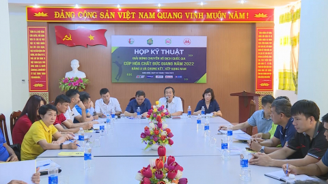 Họp kỹ thuật Giải b&oacute;ng chuyền v&ocirc; địch quốc gia năm 2022
