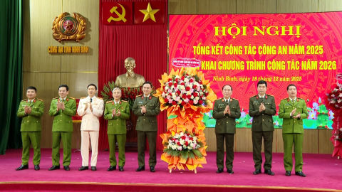 C&ocirc;ng an tỉnh Ninh B&igrave;nh tổng kết c&ocirc;ng t&aacute;c năm 2025