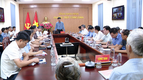 Đồng ch&iacute; B&iacute; thư Tỉnh ủy Trần Huy Tuấn tiếp c&ocirc;ng d&acirc;n định kỳ th&aacute;ng 7/2026