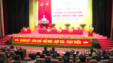 Phi&ecirc;n thứ nhất Đại hội đại biểu Hội N&ocirc;ng d&acirc;n tỉnh Ninh B&igrave;nh nhiệm kỳ 2025 - 2030