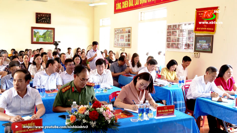 Đại biểu quốc hội tiếp x&uacute;c nơi cư tr&uacute; ở th&agrave;nh phố Tam Điệp