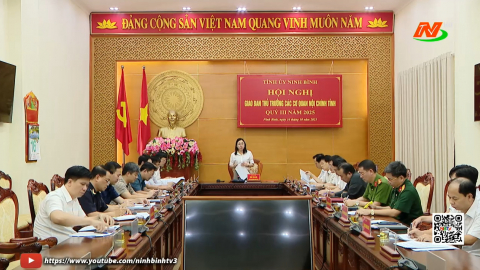 Hội nghị giao ban thủ trưởng c&aacute;c cơ quan nội ch&iacute;nh tỉnh qu&yacute; III năm 2025