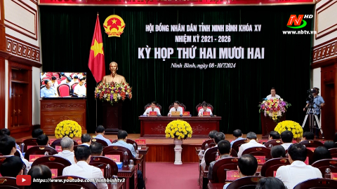 Bế mạc kỳ họp thứ 22, HĐND tỉnh kh&oacute;a XV