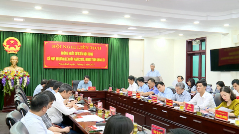 Thống nhất nội dung kỳ họp thường lệ giữa năm 2025, HĐND tỉnh Ninh B&igrave;nh kh&oacute;a XV