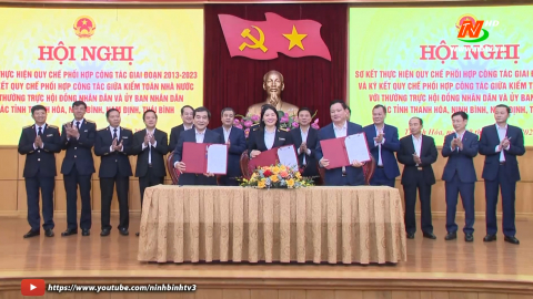 K&yacute; kết quy chế phối hợp giữa Kiểm to&aacute;n Nh&agrave; nước v&agrave; Thường trực HĐND, UBND c&aacute;c tỉnh Ninh B&igrave;nh, Thanh Ho&aacute;, Nam Định, Th&aacute;i B&igrave;nh