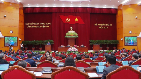 Khai mạc trọng thể Hội nghị lần thứ ba Ban Chấp h&agrave;nh Trung ương Đảng kh&oacute;a XIV
