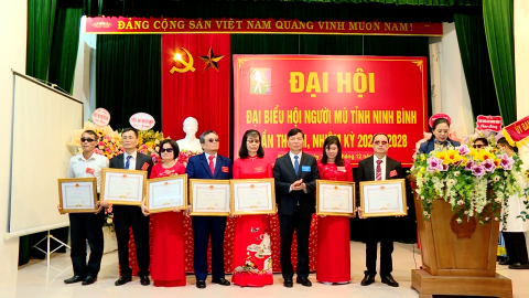 Đại hội đại biểu Hội Người m&ugrave; tỉnh lần thứ VII nhiệm kỳ 2023 - 2028