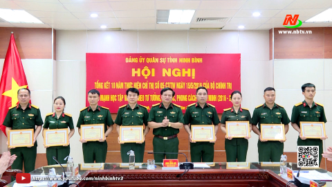 Đảng uỷ Qu&acirc;n sự tỉnh tổng kết 10 năm thực hiện Chỉ thị 05 của Bộ Ch&iacute;nh trị