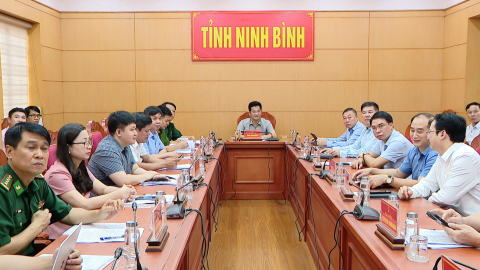 Hội nghị trực tuyến ứng ph&oacute; với b&atilde;o số 1 MAYSAK