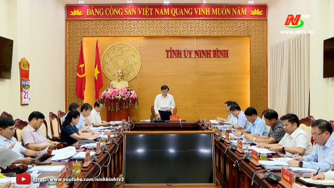 Hội nghị Ban Thường vụ Tỉnh ủy ng&agrave;y 21/8/2024