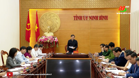 Thường trực Tỉnh ủy triển khai nhiệm vụ trọng t&acirc;m c&ocirc;ng t&aacute;c th&aacute;ng 11 năm 2024 