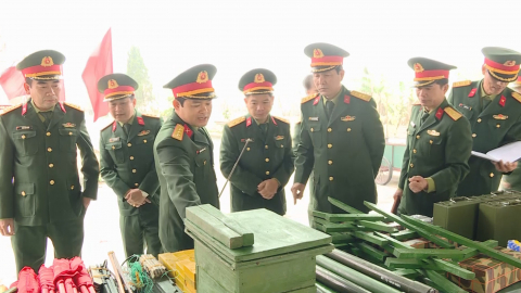 Bộ CHQS tỉnh kiểm tra c&ocirc;ng t&aacute;c chuẩn bị huấn luyện năm 2025