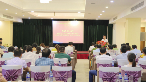 Tập huấn kiểm tra, gi&aacute;m s&aacute;t, thực hiện m&ocirc;i trường kh&ocirc;ng kh&oacute;i thuốc l&aacute;