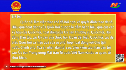 Chức năng, nhiệm vụ, nguy&ecirc;n tắc v&agrave; hiệu quả hoạt động của Quốc hội Việt Nam
