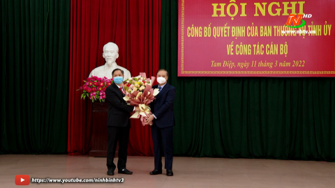 C&ocirc;ng bố Quyết định của Ban Thường vụ Tỉnh ủy về c&ocirc;ng t&aacute;c c&aacute;n bộ
