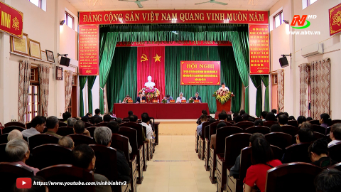 Đại biểu hội đồng nh&acirc;n d&acirc;n tỉnh tiếp x&uacute;c cử tri huyện Kim Sơn
