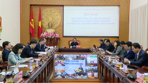 Triển khai c&ocirc;ng t&aacute;c chuyển đổi số trong c&aacute;c cơ quan Đảng năm 2026