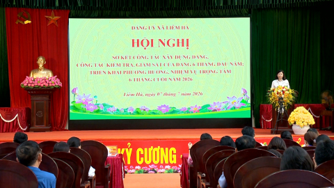 Đảng ủy x&atilde; Li&ecirc;m H&agrave; triển khai nhiệm vụ 6 th&aacute;ng cuối năm 2026