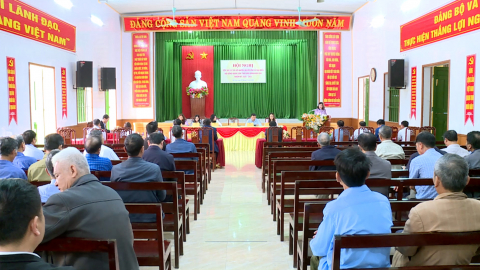Tiếp x&uacute;c giữa cử tri với người ứng cử đại biểu Hội đồng nh&acirc;n d&acirc;n tỉnh tại x&atilde; Hải Anh