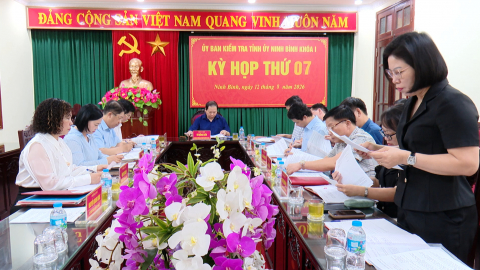 Kỳ họp thứ 7 của Ủy ban Kiểm tra Tỉnh ủy