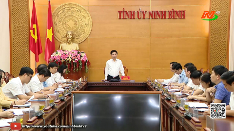 Thường trực Tỉnh ủy l&agrave;m việc với Ủy ban Kiểm tra Tỉnh ủy