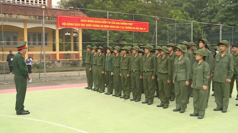 Kiểm tra c&ocirc;ng t&aacute;c gi&aacute;o dục quốc ph&ograve;ng v&agrave; an ninh tại Trường Đại học Hoa Lư