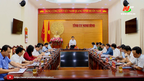 Thường trực Tỉnh ủy triển khai c&ocirc;ng t&aacute;c l&atilde;nh đạo thực hiện nhiệm vụ th&aacute;ng 5/2024