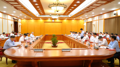 Tổ c&ocirc;ng t&aacute;c của Bộ Ch&iacute;nh trị duyệt Đại hội đại biểu Đảng bộ tỉnh Ninh B&igrave;nh