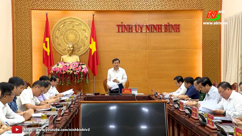 Thường trực Tỉnh ủy triển khai c&ocirc;ng t&aacute;c l&atilde;nh đạo th&aacute;ng 9/2023