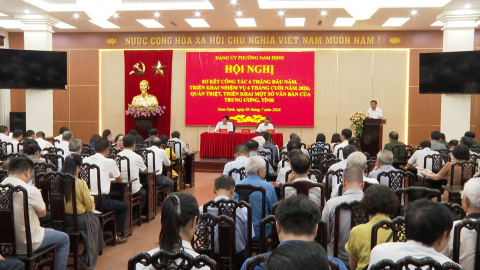 Đảng ủy phường Nam Định triển khai nhiệm vụ 6 th&aacute;ng cuối năm 2026