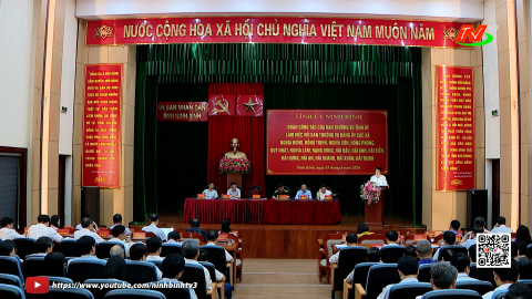 Ban Thường vụ Tỉnh ủy l&agrave;m việc với Ban Thường vụ Đảng ủy c&aacute;c x&atilde; (nh&oacute;m 9)