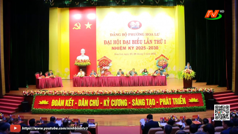 Phi&ecirc;n tr&ugrave; bị Đại hội đại biểu Đảng bộ phường Hoa Lư lần thứ I, nhiệm kỳ 2025-2030