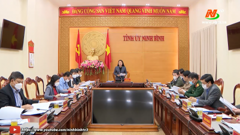 Hội nghị Ban Thường vụ Tỉnh ủy ng&agrave;y 01/4/2022