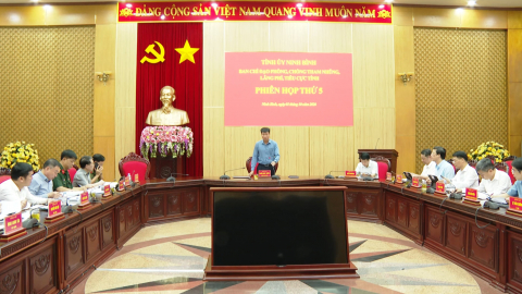 Ban Chỉ đạo ph&ograve;ng, chống tham nhũng, l&atilde;ng ph&iacute;, ti&ecirc;u cực tỉnh họp Phi&ecirc;n thứ năm