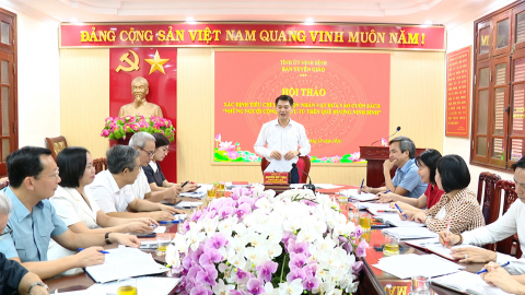 Hội thảo về Cuốn s&aacute;ch &ldquo;Những người cộng sản ưu t&uacute; tr&ecirc;n qu&ecirc; hương Ninh B&igrave;nh&rdquo;