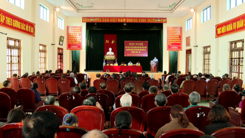 Tiếp x&uacute;c giữa cử tri với người ứng cử đại biểu Hội đồng nh&acirc;n d&acirc;n tỉnh tại x&atilde; Kh&aacute;nh Thiện