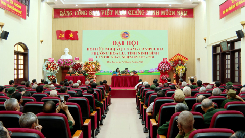 Đại hội Hội hữu nghị Việt Nam &ndash; Campuchia phường Hoa Lư lần thứ nhất